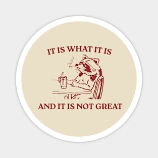 It Is What It Is And It Is Not Great Magnet